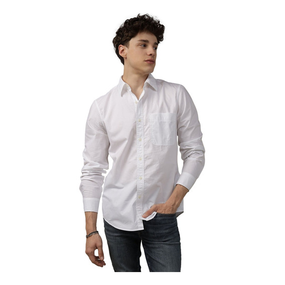 Camisa De Manga Larga Lionel Poplin American Eagle