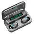 Auriculares in-ear gamer inalámbricos TWS F9-5 BTH-F9-5 x 2 unidades negro con luz LED