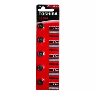Blister Pila Toshiba | Alcalina Lr44 | Botón | 10 Un