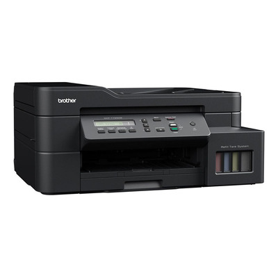 Impresora A Color Multifunción Brother Inkbenefit Tank Dcp-t720dw Con Wifi Negra 220v - 240v