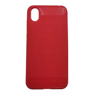 Funda Case Tpu Carbón Para Huawei Y5 2019 Amn-lx3 Color Rojo