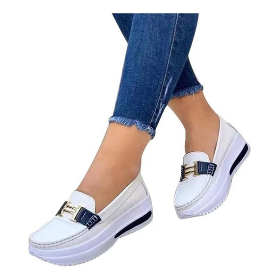 Mocasines De Plataforma Para Caminar Mujer