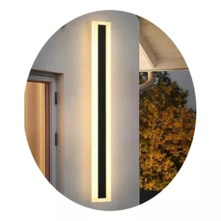 Luz Foco Aplique Para Pared Led Exterior Blanco Calido 80cm