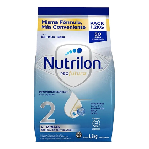 2un Nutrilon Profutura 2 Bolsa 1.2kg Leche De Formula En Pvo