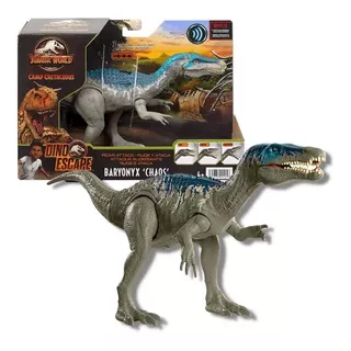 Boneco Jurassic World Baryonyx Chaos Com Som Dino Mattel