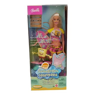 Barbie Surfista Con Bob Esponja Del 2003