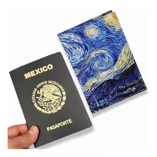 Porta Pasaporte Van Gogh, La Noche Estrellada, Mapas, Viajes