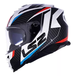 Casco Ls2 Ff800 Storm Racer Azul Y Rojo, Color Azul/rojo, Talla M (57/58)