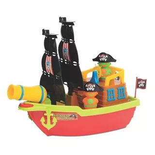 Brinquedo Barco Aventura Pirata Infantil Mercotoys Caixa Cor Colorido