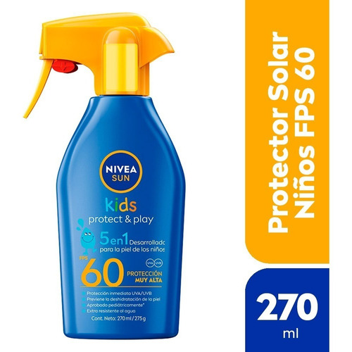 Protector Solar Nivea Sun Kids Trigger Fps 60+ X 270 Ml