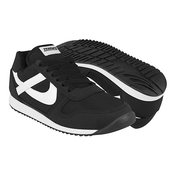 Tenis Para Joven Panam 102630061 Textil Negro 