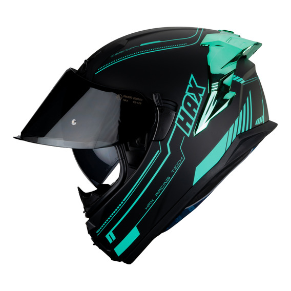 Casco Para Moto Hax Certificado Integral Obsidian Ece 2206