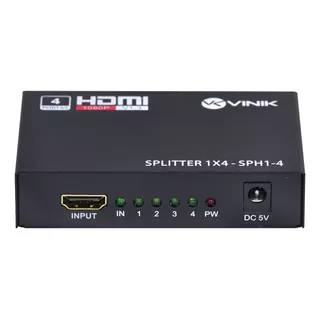 Splinter Hdmi 1 Entrada X 4 Saídas 3d 4k Full Hd 1080p