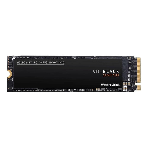 Disco sólido SSD interno Western Digital WD Black SN750 WDS200T3X0C 2TB negro