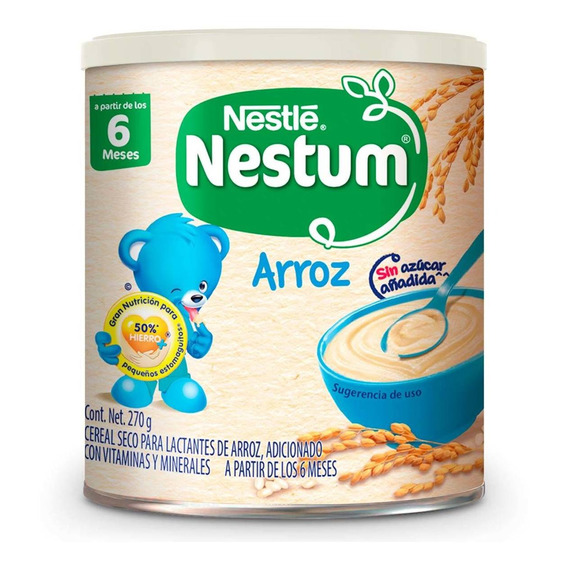 Cereal Infantil Nestum Etapa 1 Arroz Lata 270g