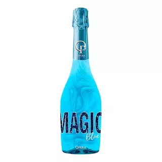 Espumante Glitter Con Brillo Opera Prima Magic Blue 750cc 