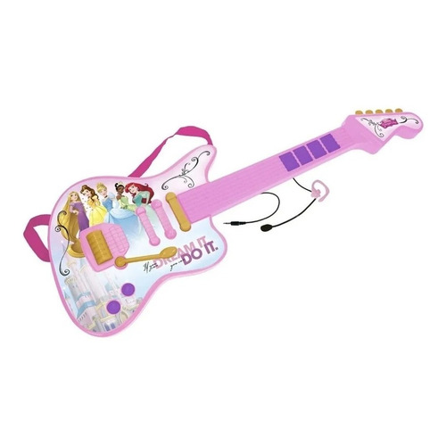 Guitarra Electrica Con Microfono Y Melodias Princesas