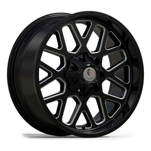 Llanta Sportiva 1633 20x9.0 5x114/120 Negra Matte Frente Maq Color Negro