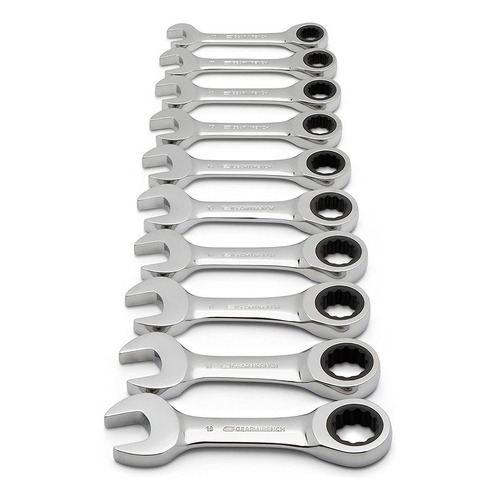 Juego De Llaves Combinadas Stubby 9520d Gearwrench 10 Pz