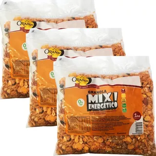 Combo X3 Granola Mix Energético Orann 1 Kg Apto Vegano