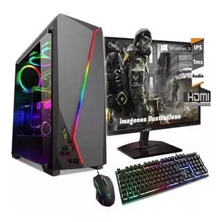 Computadora Completa Amd Intel Dual Core Monitor Led 19 Lol