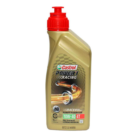 Aceite Para Moto. Power 1 Racing 4t 10w-40,lt C1 Castrol