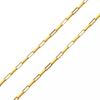 Corrente Masculina Ouro 18k 60cm Oferta Garantia Eterna