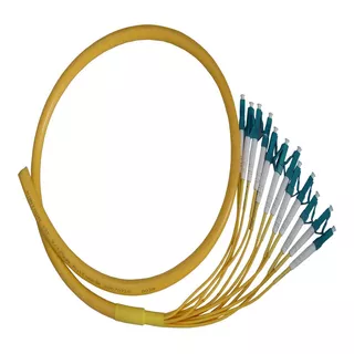 Fibra Optica Monomodo 12 Pelos Lc X 10 Mt Multipigtail