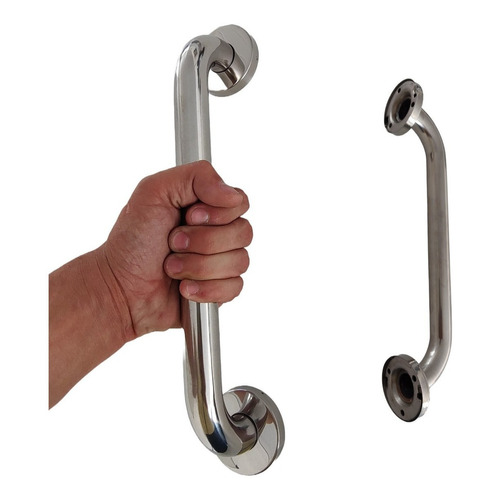 Agarradera Para Baño Recta Seguridad 45 Cm Acero Inox. Color Acero inoxidable