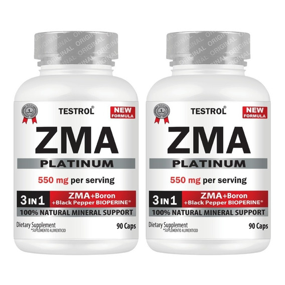 Zma Testrol Paquete 2 Piezas - 90 Capsulas Sin sabor