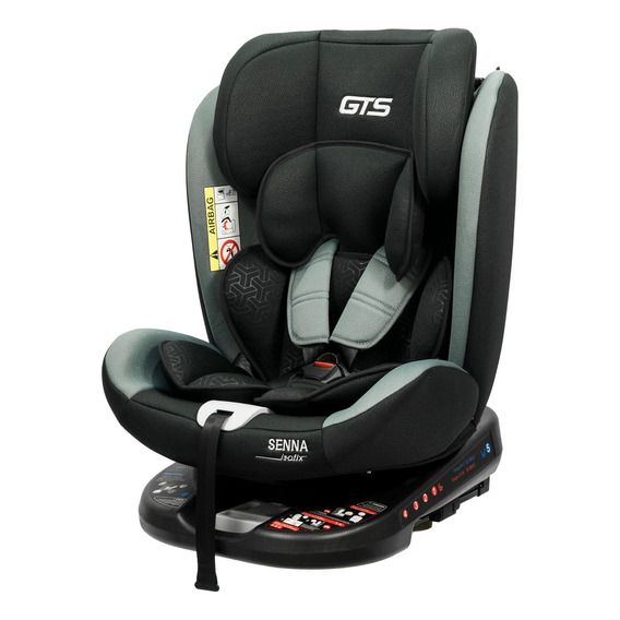 Butaca Infantil Para Auto Gts Senna Giratoria 0 A 36 Kg Color Gris Negro