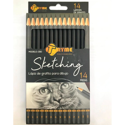 Lapices Dibujo Grafito Tryme Sketching 14 Graduaciones