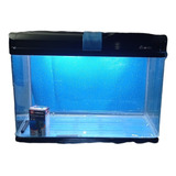 Acuario De Vidrio Curvo Con Iluminacion, Filtracion Y Mueble