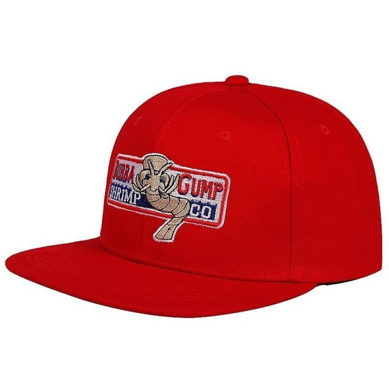 Gorro Snapback Jockey Forrest Gump Rojo Vicera Plana Gorros