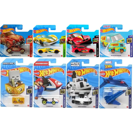 Hotwheels X 5 Unidades En Blíster Originales + Obsequio