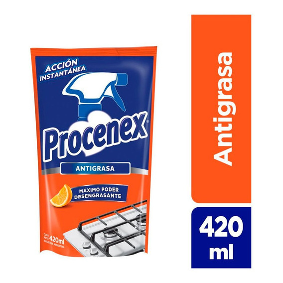 Procenex Cocina Repuesto 420ml Limpiador Antigrasa 