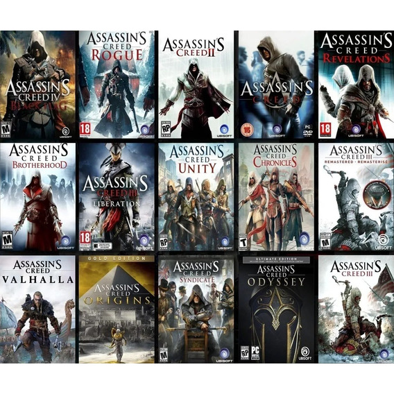 Pack Saga Assassin's Creed (17 Juegos) Pc Digital 