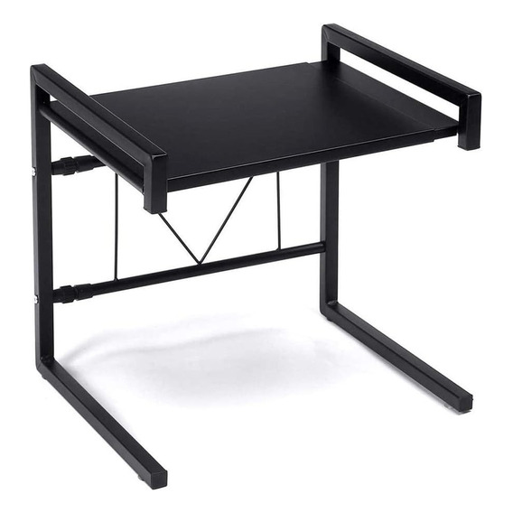 Rack Estante Organizador Extensible Cocina Mesada Microondas Color Negro