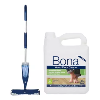 Pack Bona Premium Spray Mop + Bidon Recarga Madera 3.8l 