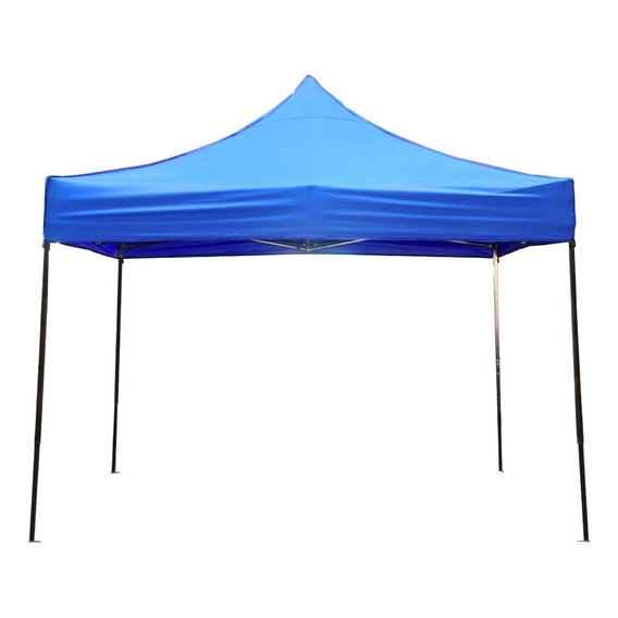 Carpa Toldo 3x3 Reforzado Plegable Impermeable Azul Rojo 