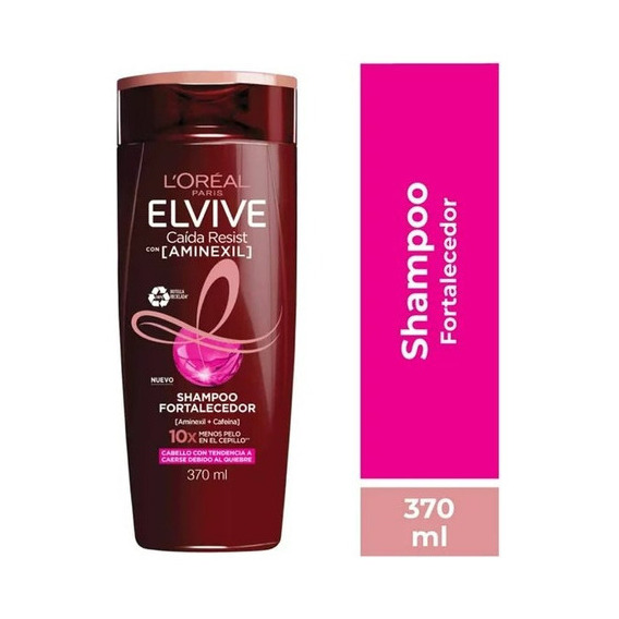  Shampoo Fortalecedor Elvive Caída Resist Aminexil 370ml