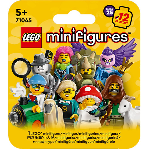 Minifiguras Lego de la serie 25, surtidas, 71045, número de piezas, versión de 12 personajes, minifiguras de la serie 25