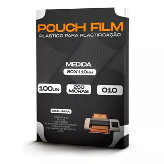 Plástico Plastificação Pouch Film 80x110 250 Micras 0,10