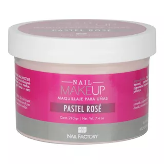 Polvo Acrílico Make Up Pastel Rose 7.4oz/210gr. Nail Factory