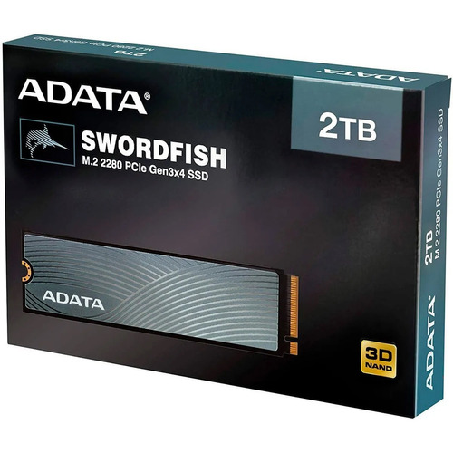 Disco Solido Ssd Adata Swordfish 2tb Nvme Pci-e Gen3x4 M.2 C Color Gris