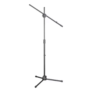 Pedestal Para Dois Microfones Smart Sm-030 Com Cachimbos Cor Cinza-escuro