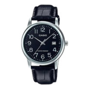 Reloj Cuero Hombre Negro Mtp-v002l-1b