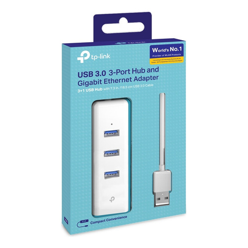 Adaptador Hub Tp-link Ue330 Ethernet 3x Usb 3.0 5 Gbps