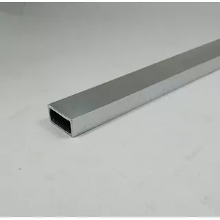 3 Pç Tubo Aluminio Retangular 2,54cm X 1,27cm X 1,58mm X 1mt