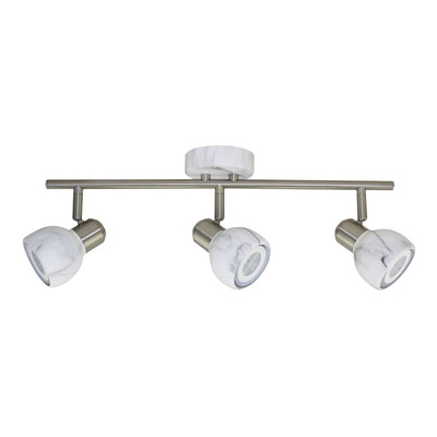 Aplique Carrara 3 Luces Apto Led Gu10 Marmol Moderno Cie